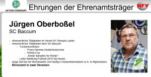 DFB-Ehrenamtspreis an Jürgen Oberboßel