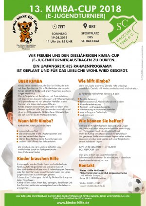 Kimba-Cup Plakat