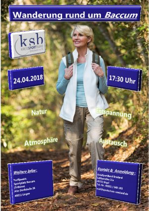 Wanderung Rund um Baccum Plakat